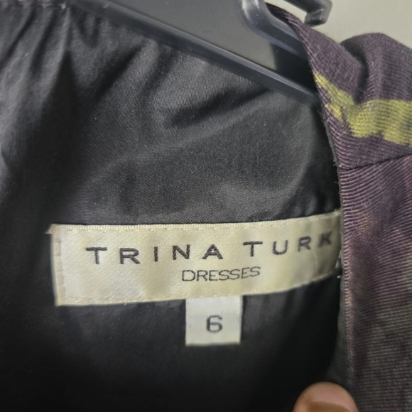 Trina Turk Natasha Floral Dress 6 Women Kneel Length Pencil Lined Boho Coastal - Picture 6 of 10